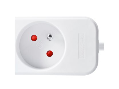 Solight predlžovací prívod 5m, 3 zásuvky, 16A/3680W, PVC, biely
