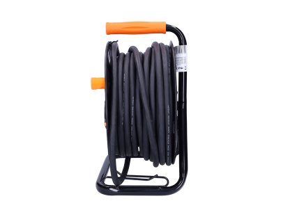 Solight predlžovací prívod - na bubne, 4 zásuvky, 25m kábel guma-neoprén, 3x 2,5mm2, IP44
