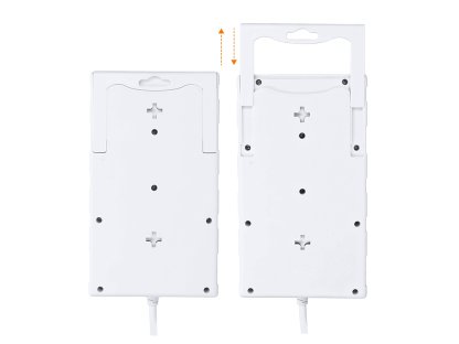 Solight prepäťová ochrana, 8z, USB A+C, 2m, biela