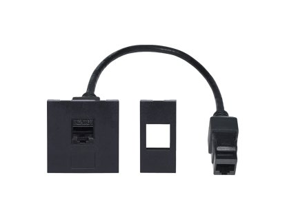 Solight RJ45 Cat6 doplnkový modul pre vstavané zásuvky série PP128