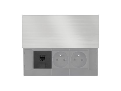 Solight RJ45 Cat6 doplnkový modul pre vstavané zásuvky série PP128