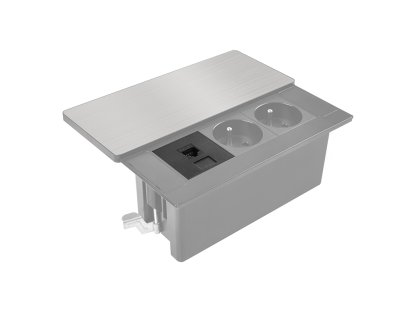 Solight RJ45 Cat6 doplnkový modul pre vstavané zásuvky série PP128