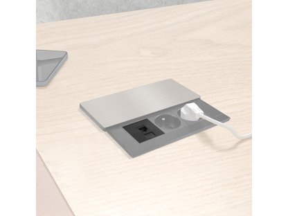 Solight RJ45 Cat6 doplnkový modul pre vstavané zásuvky série PP128