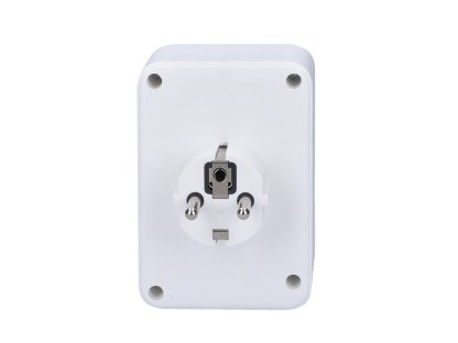 Solight rozbočovač, 1x 16A + 2x 2,5A, 2xUSB A+C, biely, vypínač