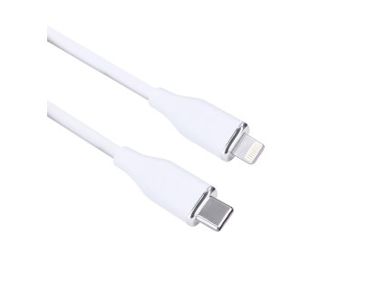 Solight USB-C/Lightning kábel, USB-C konektor - Lightning konektor, silikón, 1m