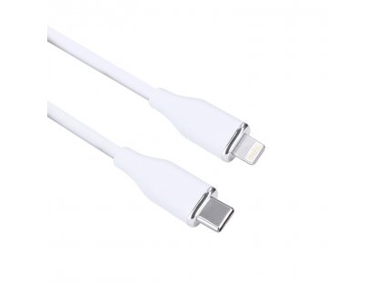 Solight USB-C/Lightning kábel, USB-C konektor - Lightning konektor, silikón, 2m