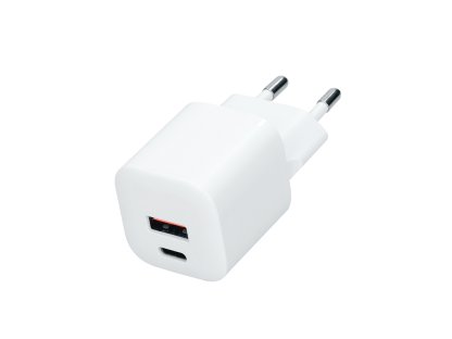 Solight USB-C + USB-A fast charger GaN 20W PD