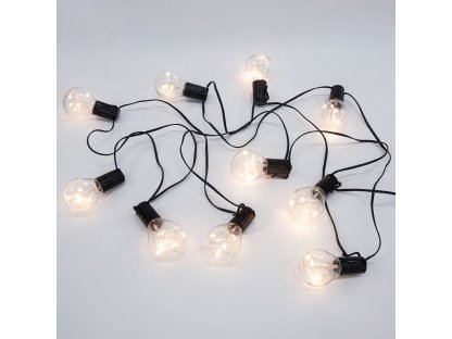 Solight vonkajšia reťaz s dekoratívnym LED žiarovkami, 10x micro LED žiarovka, 3m, 3xAA