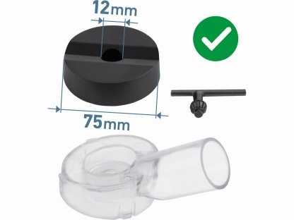 Stojan na vŕtačku viacúčelový so skľučovadlom, Ø1-10mm, pracovná výška 140mm, EXTOL PREMIUM