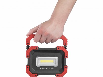 Svietidlo LED nabíjateľné, 10W, 1000lm, 3,7V/4,4Ah Li-ion, 380g, EXTOL LIGHT