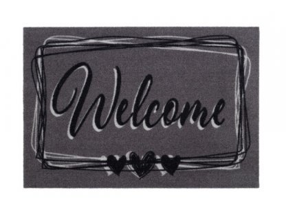 Vstupná rohož FLOMA Mondial Welcome Hearts - 40 x 60 x 0,5 cm