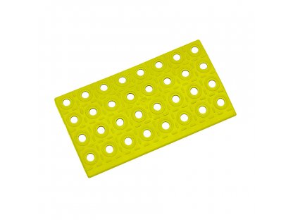 Žltý polyetylénový nájazd AvaTile AT-STD - 25 x 13,7 x 1,6 cm