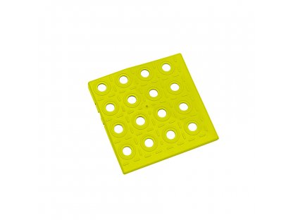 Žltý polyetylénový roh AvaTile AT-STD - 13,7 x 13,7 x 1,6 cm