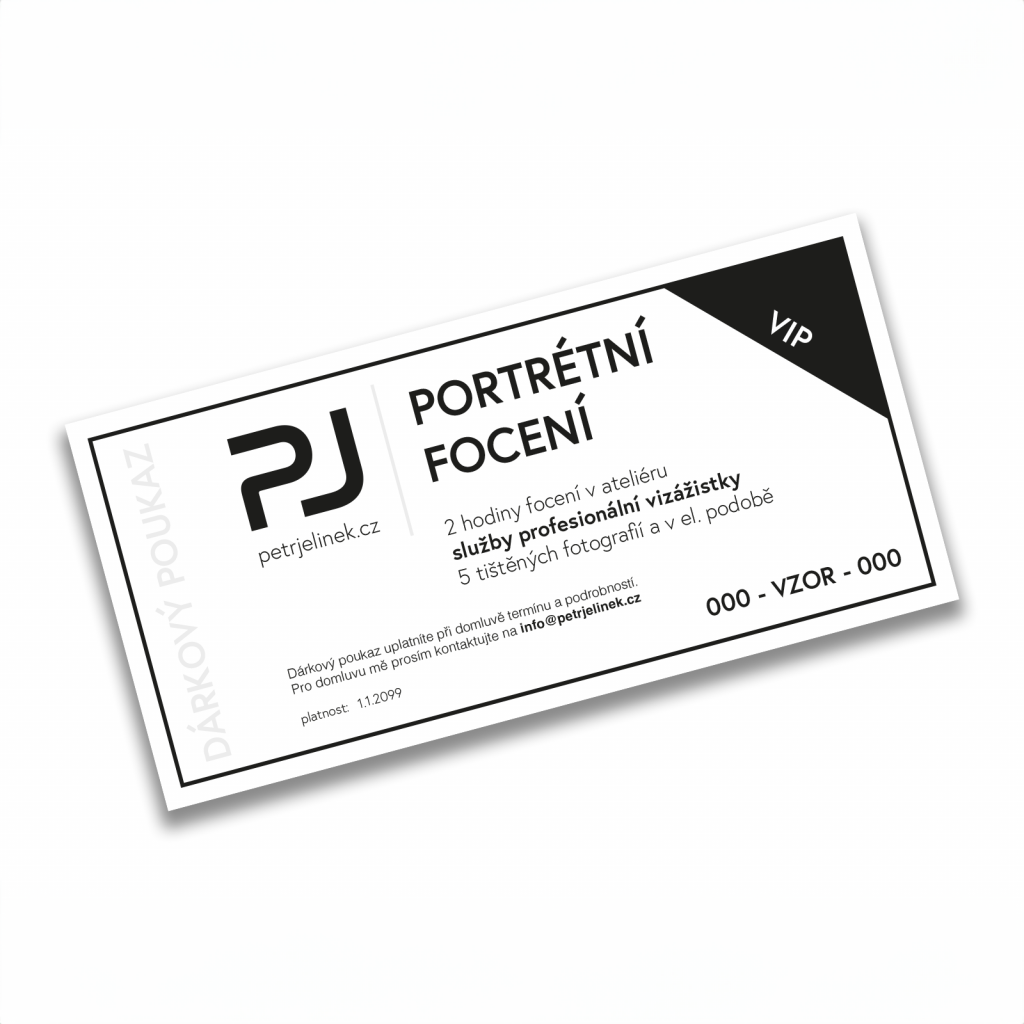 Portrétní focení v ATELIÉRU v Praze VIP