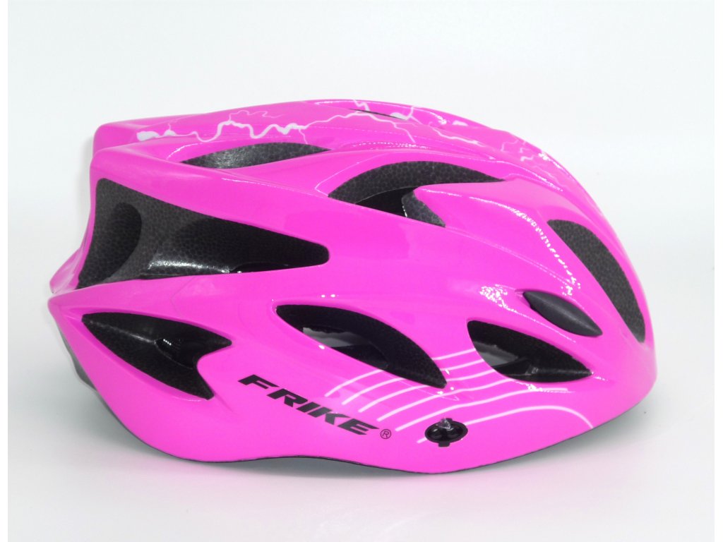 Sportovní cyklistická helma na kolo Frike® růžovo černá