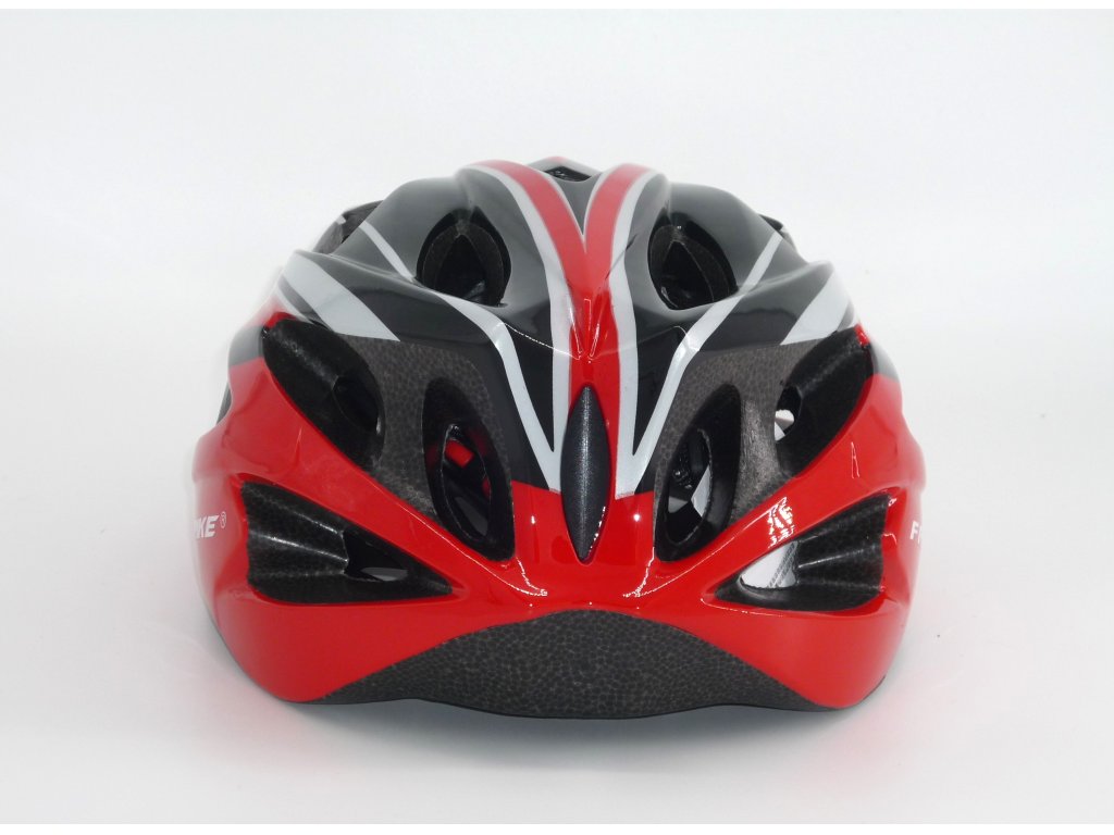 Sportovní cyklistická helma na kolo Frike® červeno černá