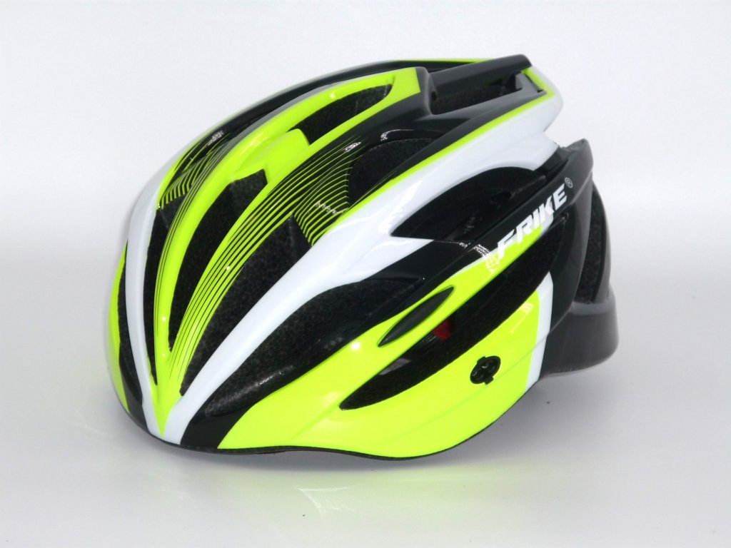 Cyklistická  helma,  Frike®, A3 LED, světle zelená černá, 2023