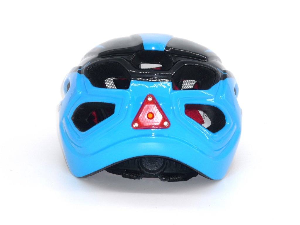 Cyklistická helma,  Frike®, A4 LED, modrá černá, 2023
