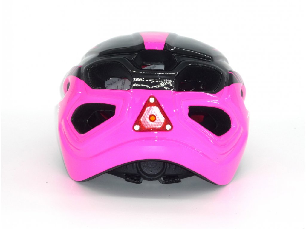 Cyklistická helma,  Frike®, A4 LED, růžová černá, 2023