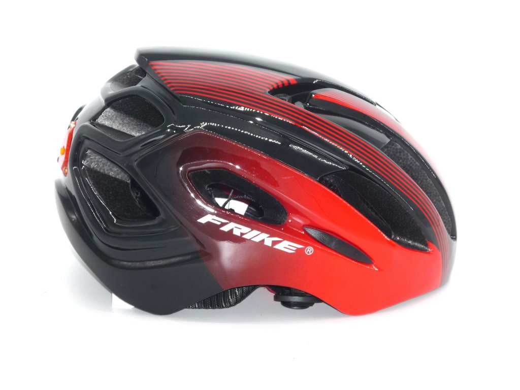 Cyklistická helma,  Frike®, A5 LED, červená černá, 2023