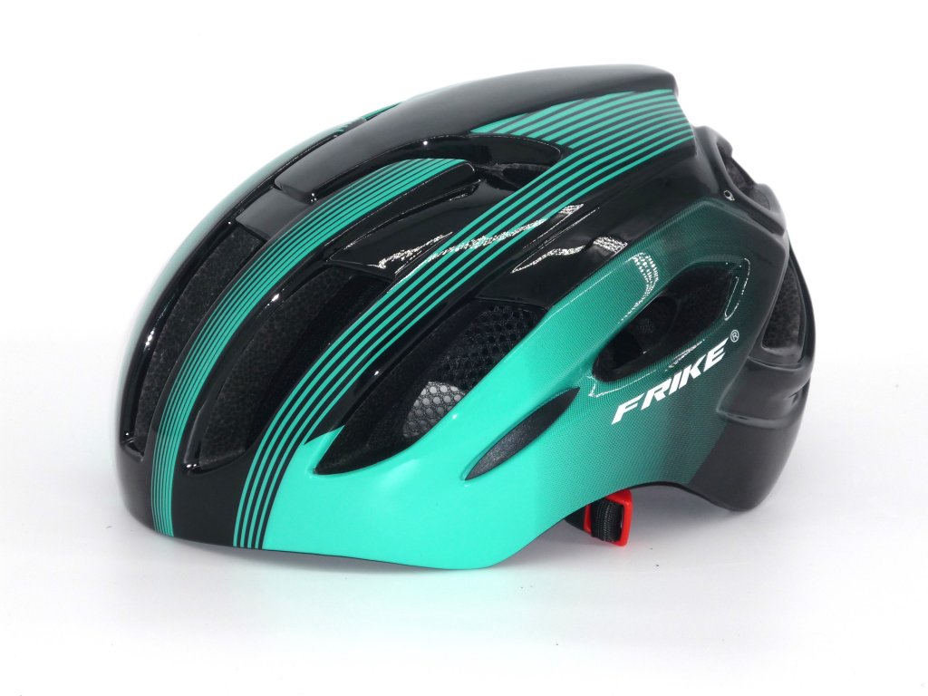 Cyklistická helma,  Frike®, A5 LED, zelená černá, 2023