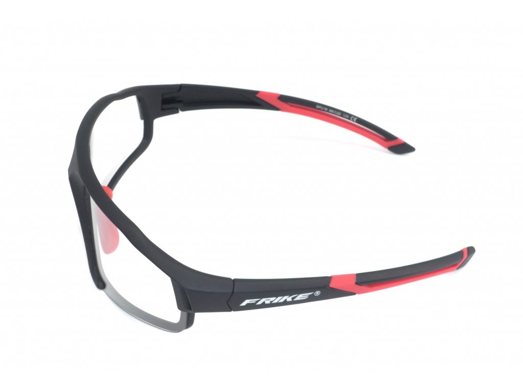 Fotochromatické  cyklistické brýle Frike® červeno černé