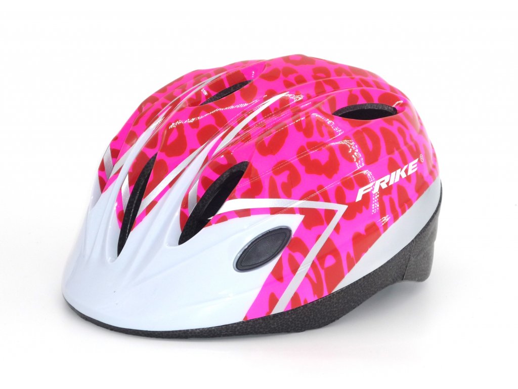 Dětská cyklistická helma, Frike®, A8, červeno bílá, 2023