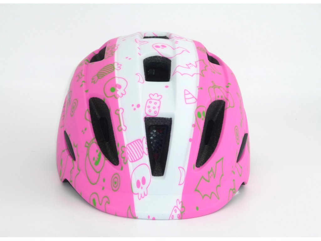 Dětská cyklistická helma,  Frike®, A9, růžovo bílá, 2023