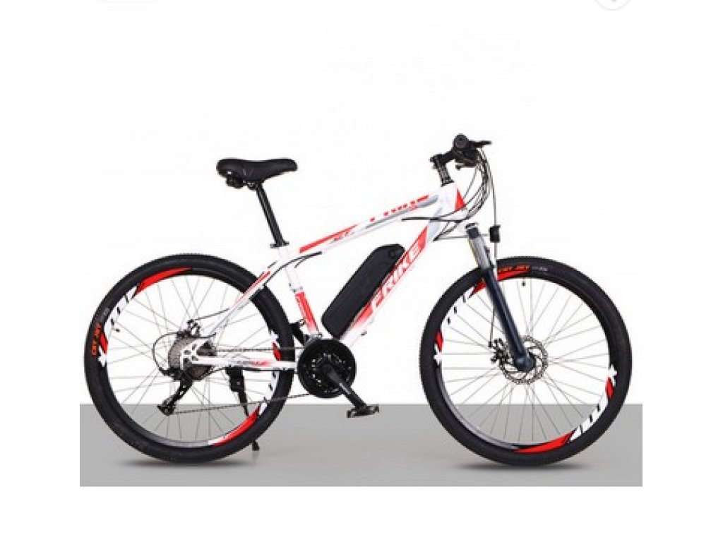FRIKE, Mountain electric bike, Basic, 14",24", red and white, 2022