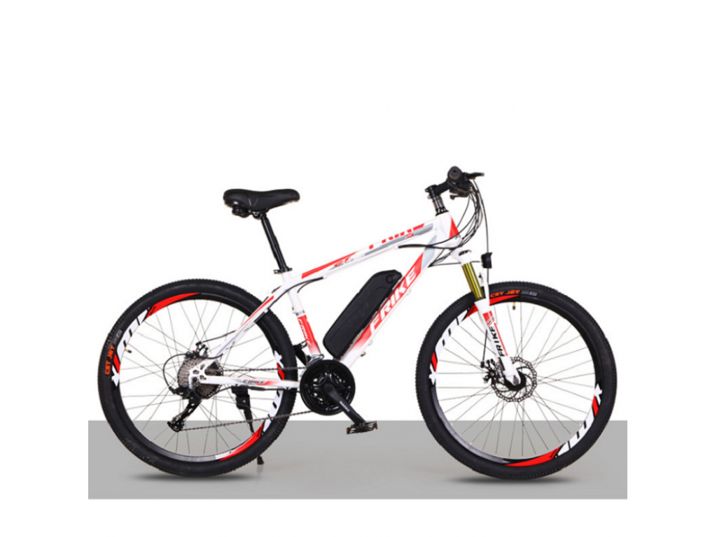 FRIKE, Elektryczny rower górski, Elementary, 14",24", czerwono-biały, 2022
