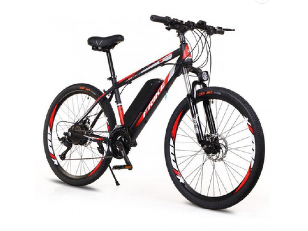 FRIKE, Electric mountain bike, Elementary, 18", 27.5", red black, 2022