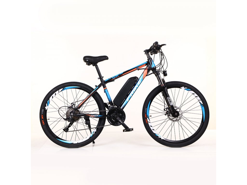 FRIKE, Elektryczny rower górski, Medium, 14",24", niebiesko-czarny, 2022