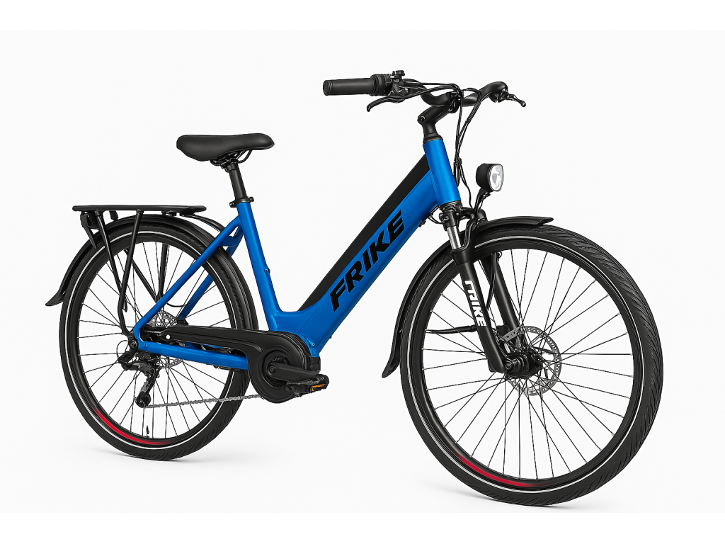 FRIKE, Electric mountain bike, Basic City, 26", blue black, 2024