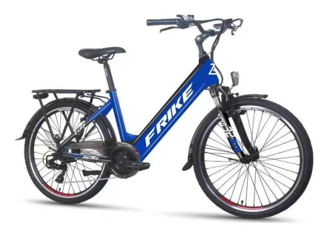 Horské elektrokolo, FRIKE,  Basic City,  26", modro černá , 2024