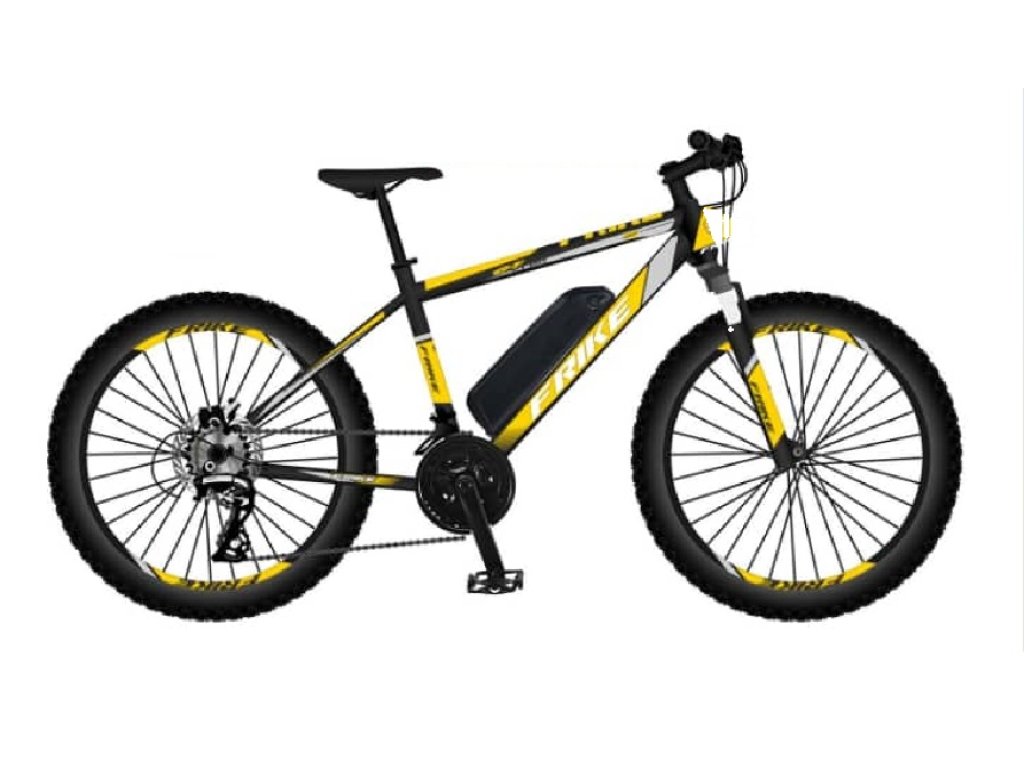 FRIKE, elektromos mountain bike, Easy, 26", sárga fekete, 2024