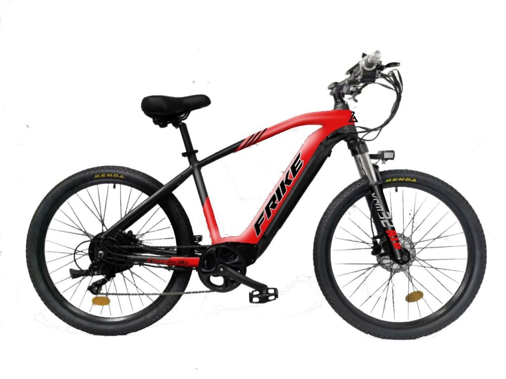 FRIKE, Electric mountain bike, Elementary II, 18", 27.5", red black, 2024