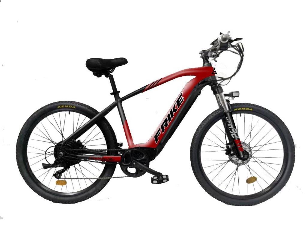 FRIKE, Elektromos mountain bike, Elementary II, 18", 27,5", piros fekete, 2024