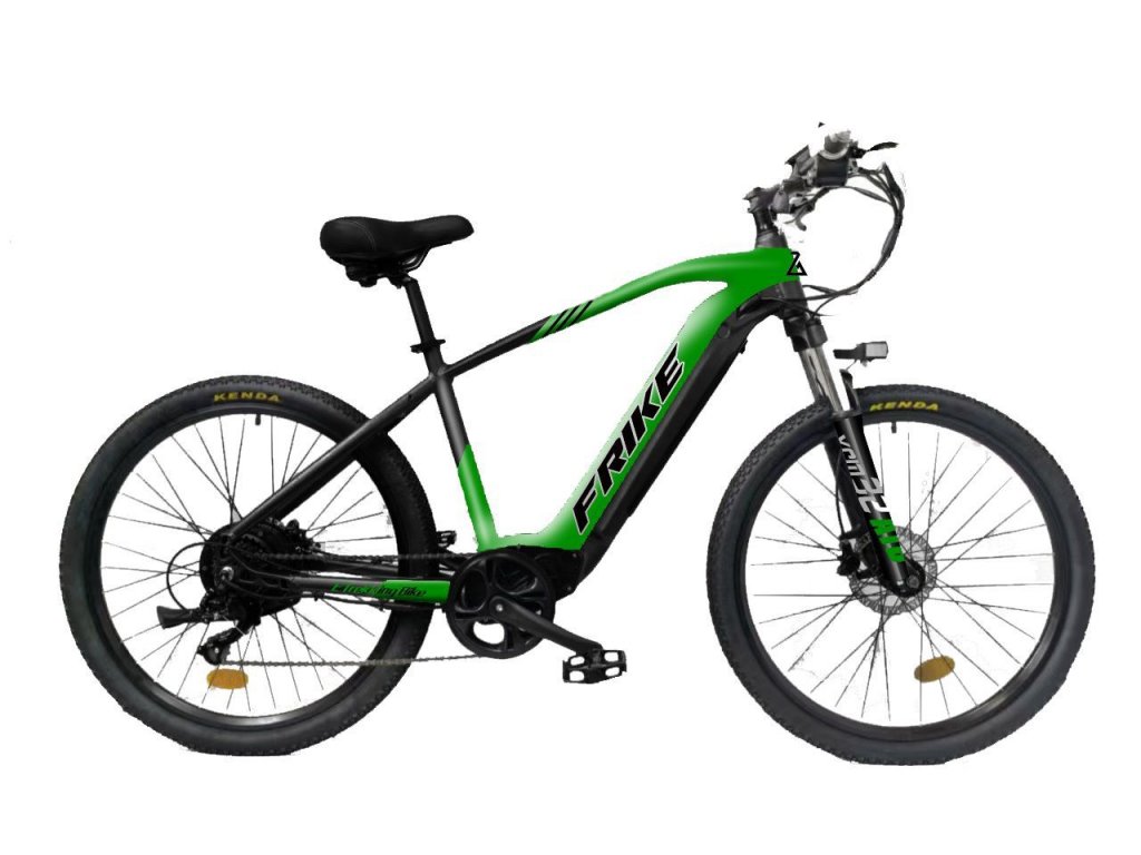 FRIKE, Elektryczny rower górski, Elementary II, 18", 27,5", zielony czarny, 2024