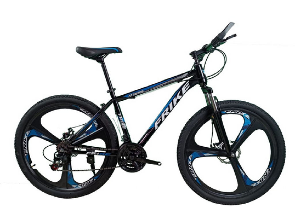 Horský bicykel FRIKE Basic L 26" modro černá
