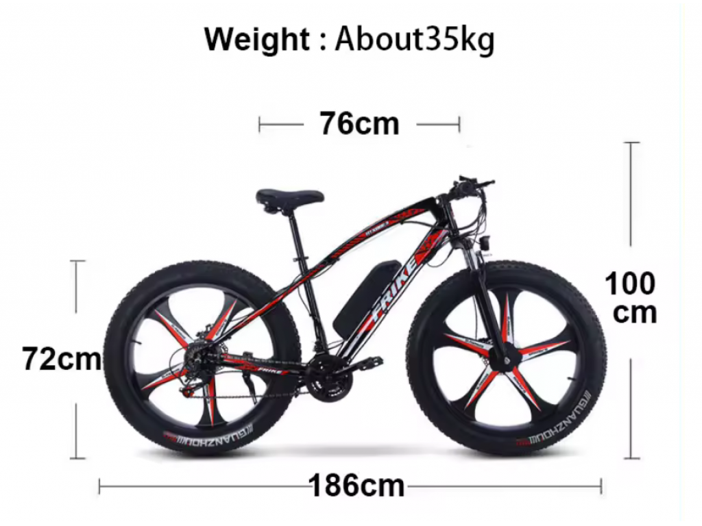 Maxi bike, FRIKE, elektrokolo, černo bílá, 2022