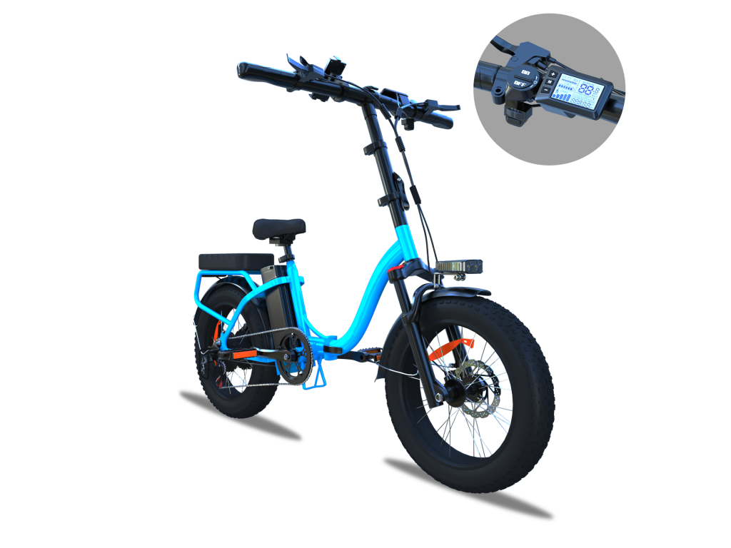 FRIKE E1 City Electric Bike - Blue/Black, 2025 Edition | Ideal for ...