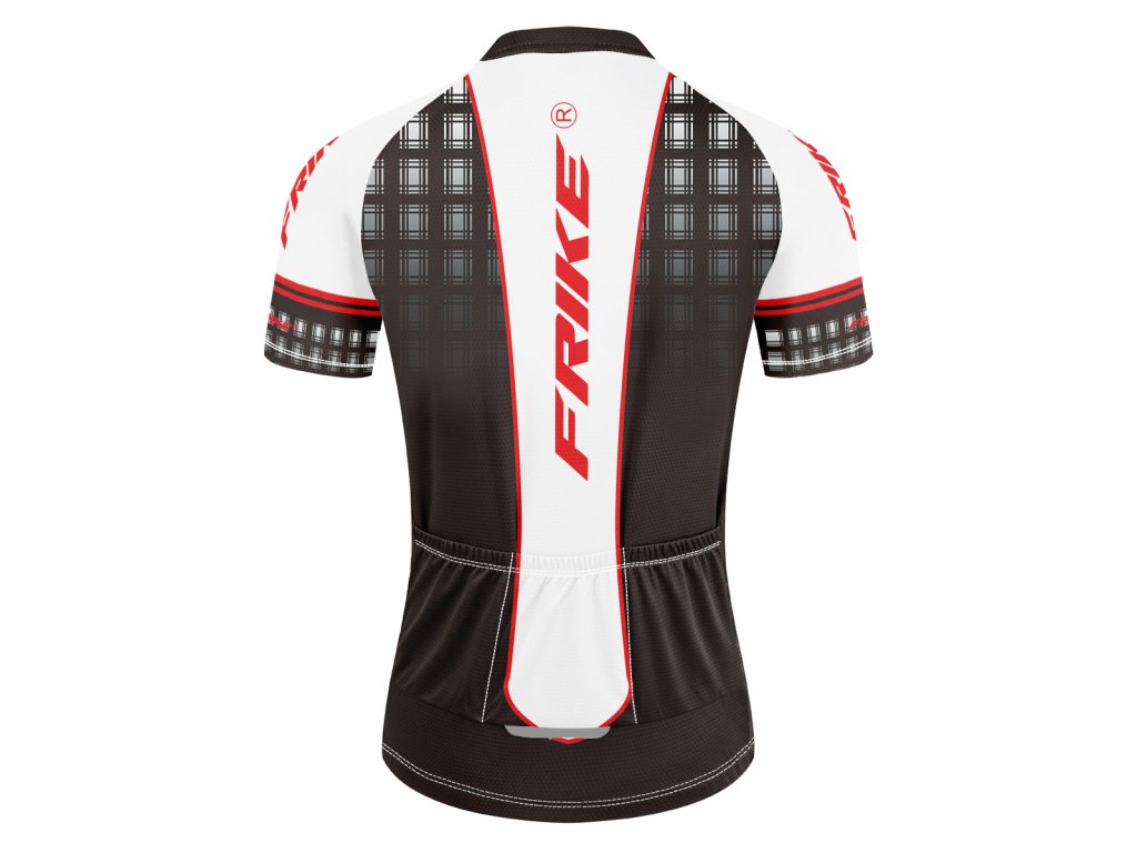 Pánský cyklistiský dres, Frike®, C12, černá bílá, 2023