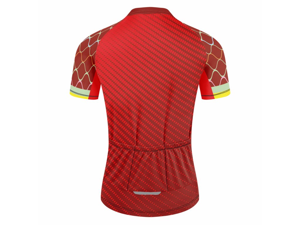 Pánský cyklistiský dres, Frike®, C2, červená, 2023