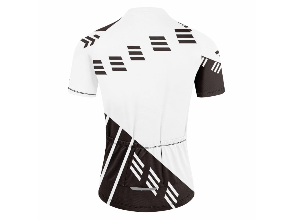 Pánský cyklistiský dres, Frike®, C7, bílo černá, 2023