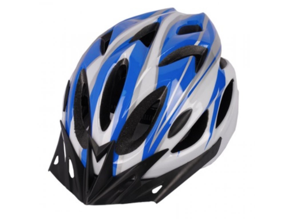 Sportovní cyklistická helma na kolo Frike® modro bílá