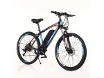 FRIKE, Elektryczny rower górski, średni, 18", 27,5", niebiesko-czarny, 2022