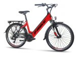 FRIKE, Elektryczny rower górski, Basic City, 26", czerwony czarny, 2024