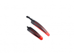 Plastic fender set red black