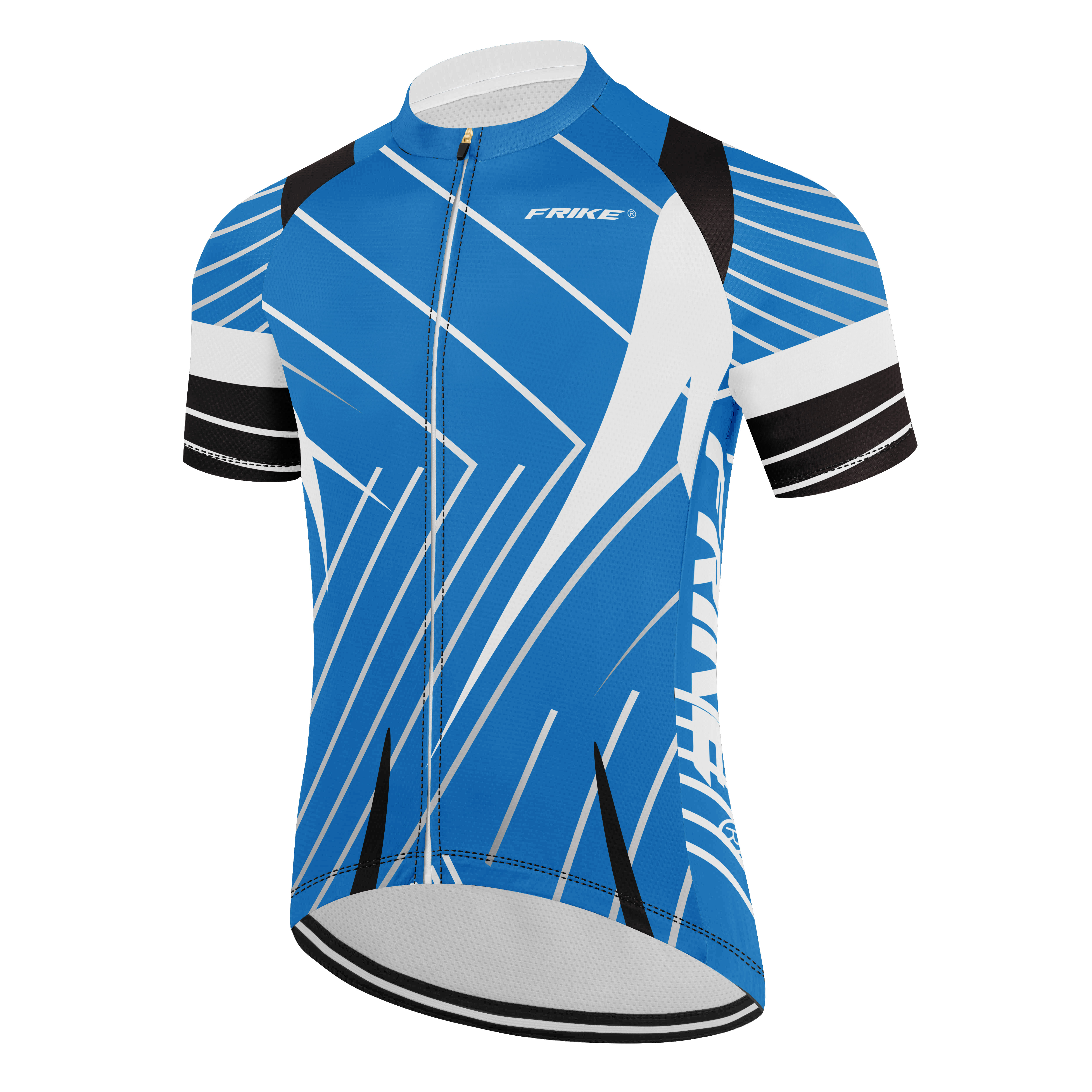 Pánský cyklistiský dres, Frike®, C1, modro bílá, 2025 Velikost: S