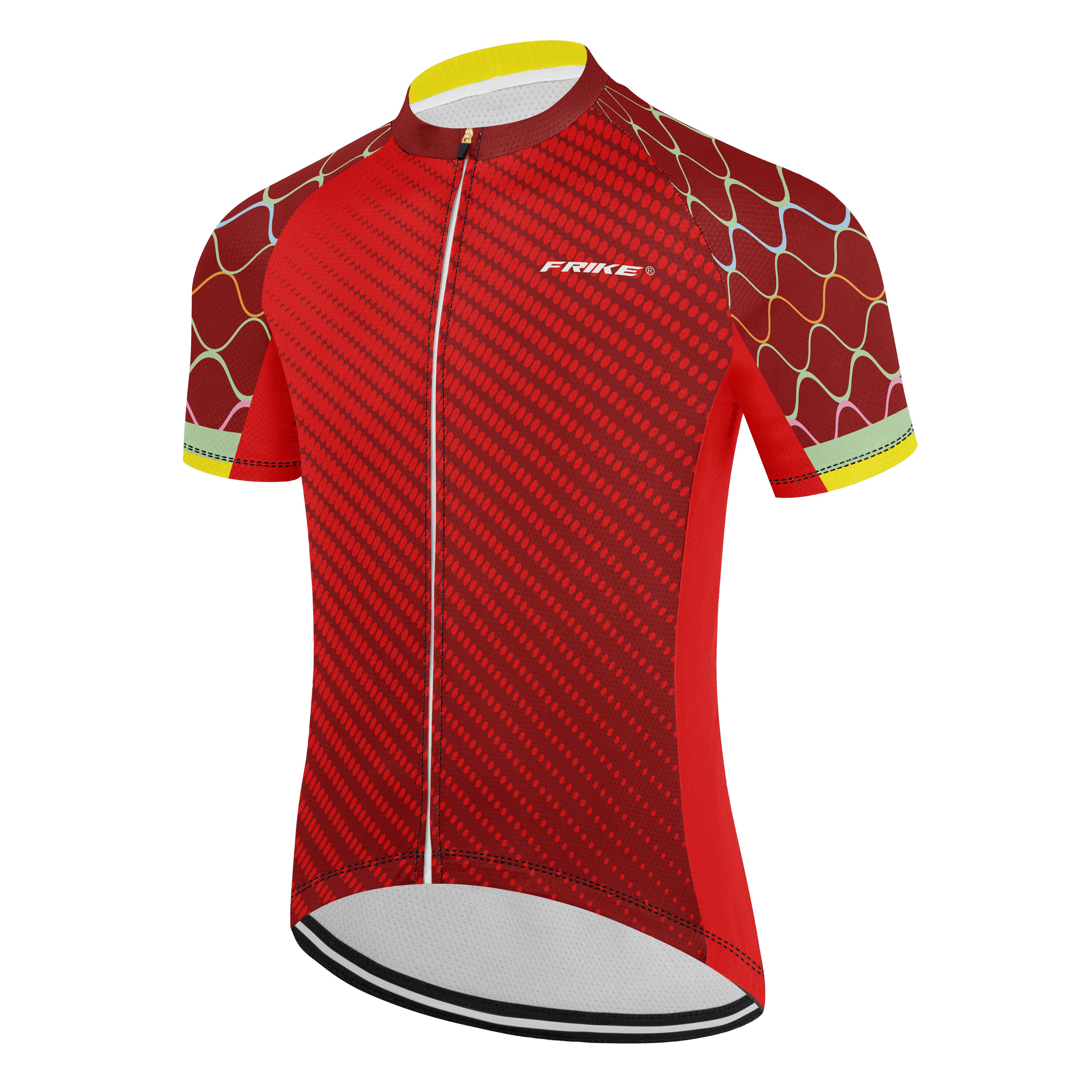 Pánský cyklistiský dres, Frike®, C2, červená, 2025 Velikost: S